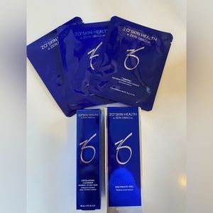 ZO enzymatic peel exfoliating face wash scrub brightening masks lot skincare new